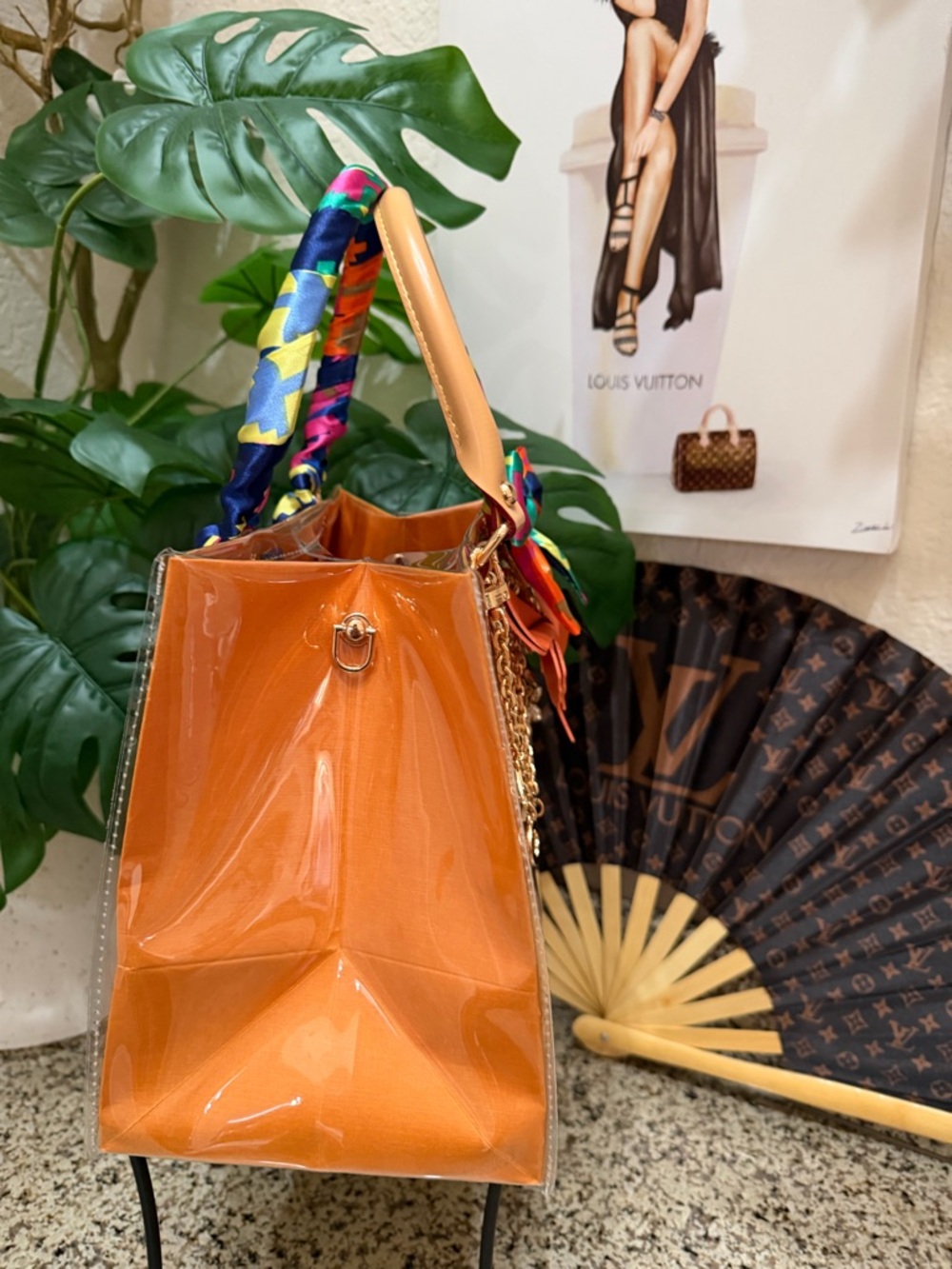 🧡🩵🖤Louis Vuitton Gift Bag Tote🖤🩵🧡 - Picture 5 of 7
